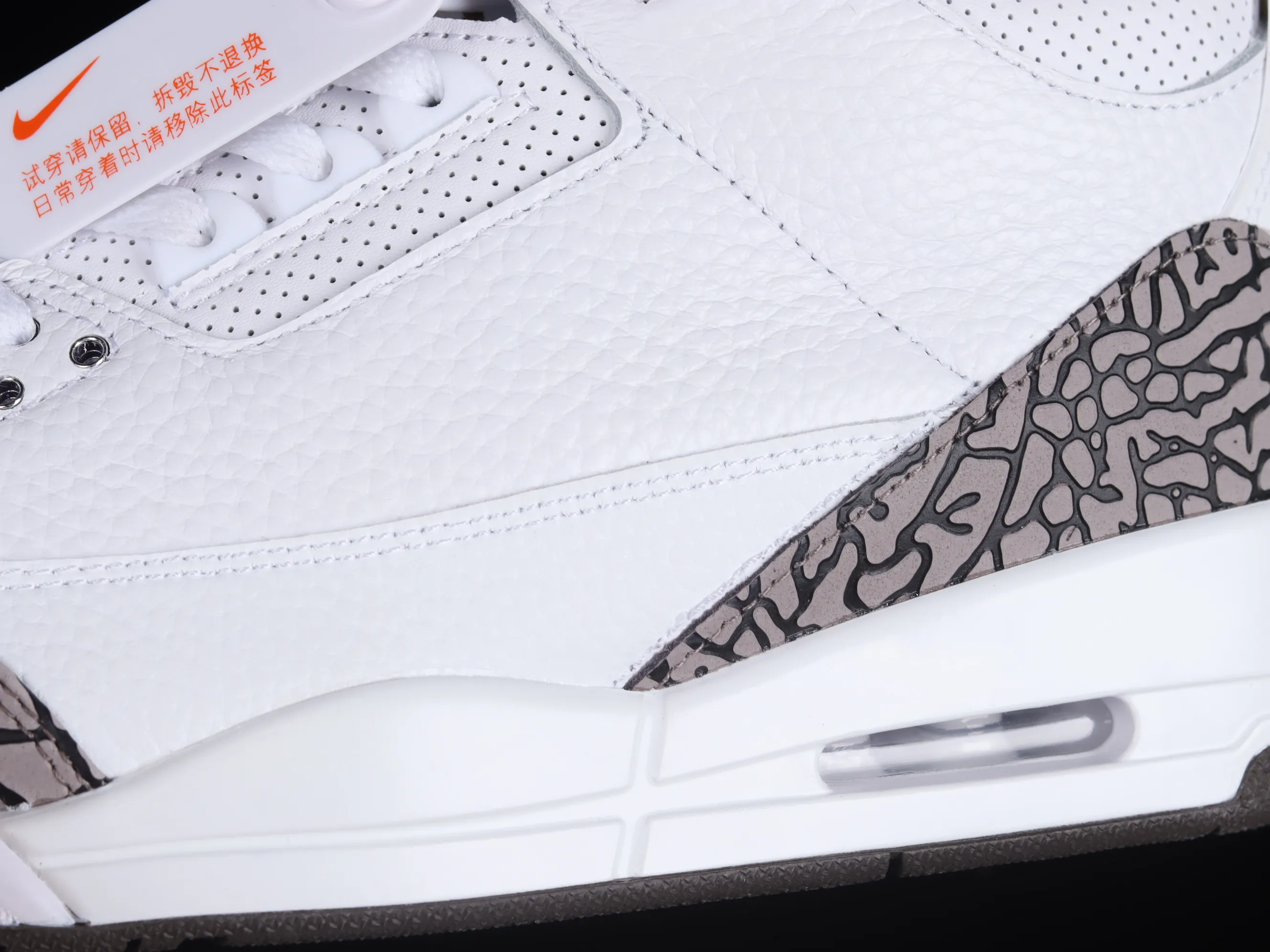 All categories Air Jordan Jordan series basketball shoes Air Jordan 3 Air Jordan 3 "Mocha" AJ3 Joe 3 Mocha white coffee burst pattern replica basketball shoes 136064-122